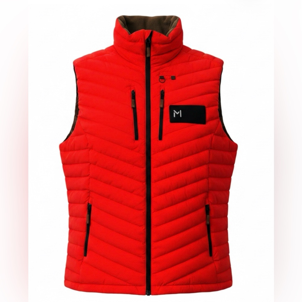 Lars Monsen Red 550 Fill Down Puffer Vest Women’s Medium Lightweight Insulated